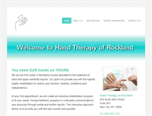 Tablet Screenshot of handtherapyofrocklandot.com